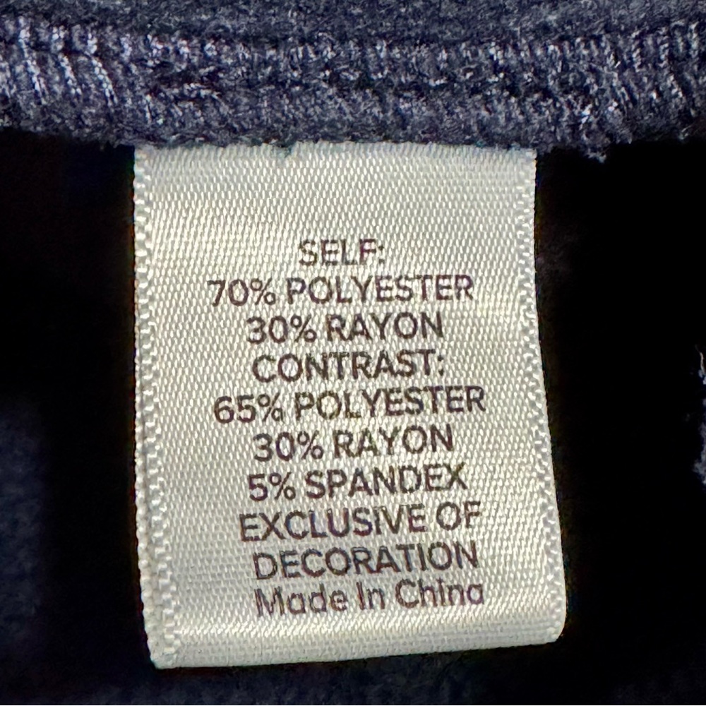 Evereve Chelsea Half Zip Long Sleeve Navy Blue Rainbow Zip Sweatshirt Small - Picture 13 of 14
